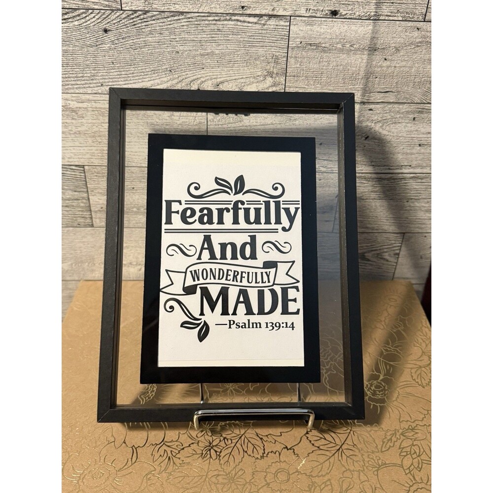Christian Bible Verse Scripture Wall Art Decor - Psalm 139:14